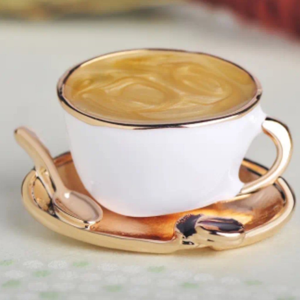 Coffee House Brooch Coffee Cup Coffee Lover